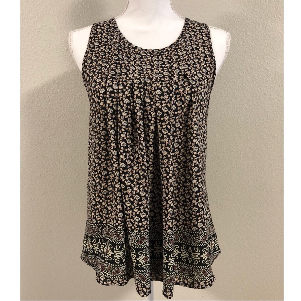 Black Floral Blouse
